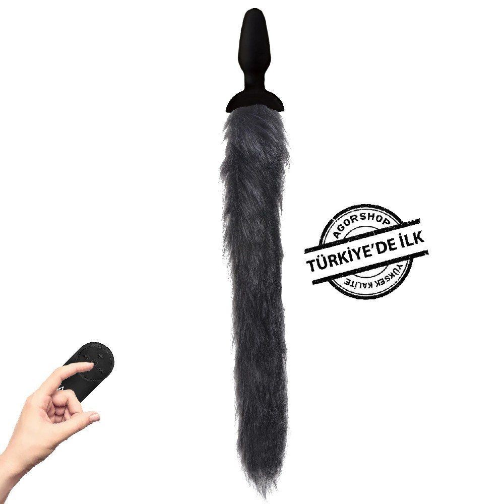 Xr Grey Fox Tail Vibrating Kuyruklu Anal Vibratör
