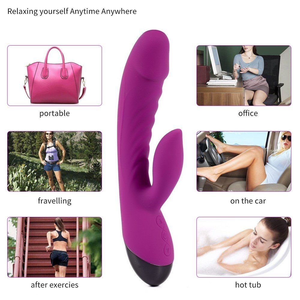 Shequ Huanyan 10 Hız Flexible G-Noktası Rabbit Vibratör SQ-V10022