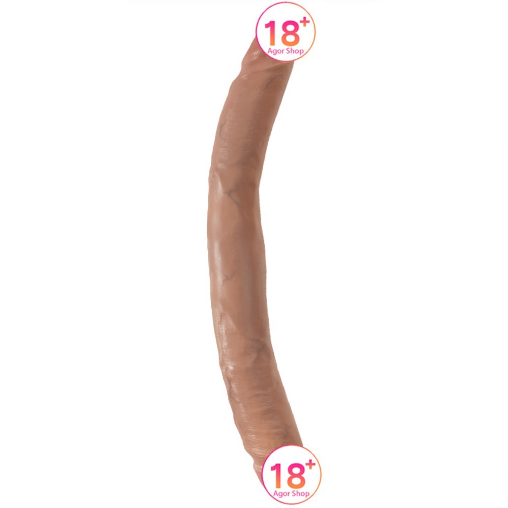 Pipedream King Cock 12'' Slim Double Dildo Caramel Çift Taraflı Penis