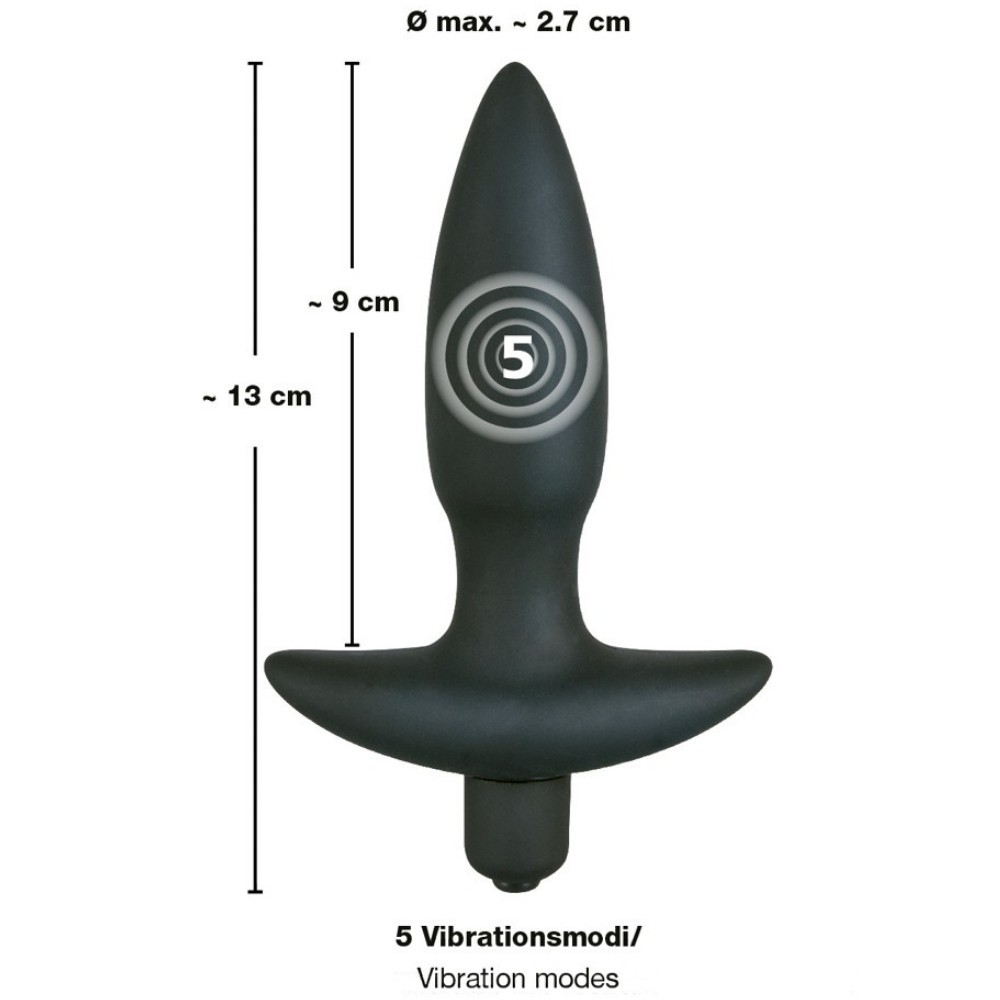 Black Velvets Vibrating Plug Small Titreşimli Anal Plug