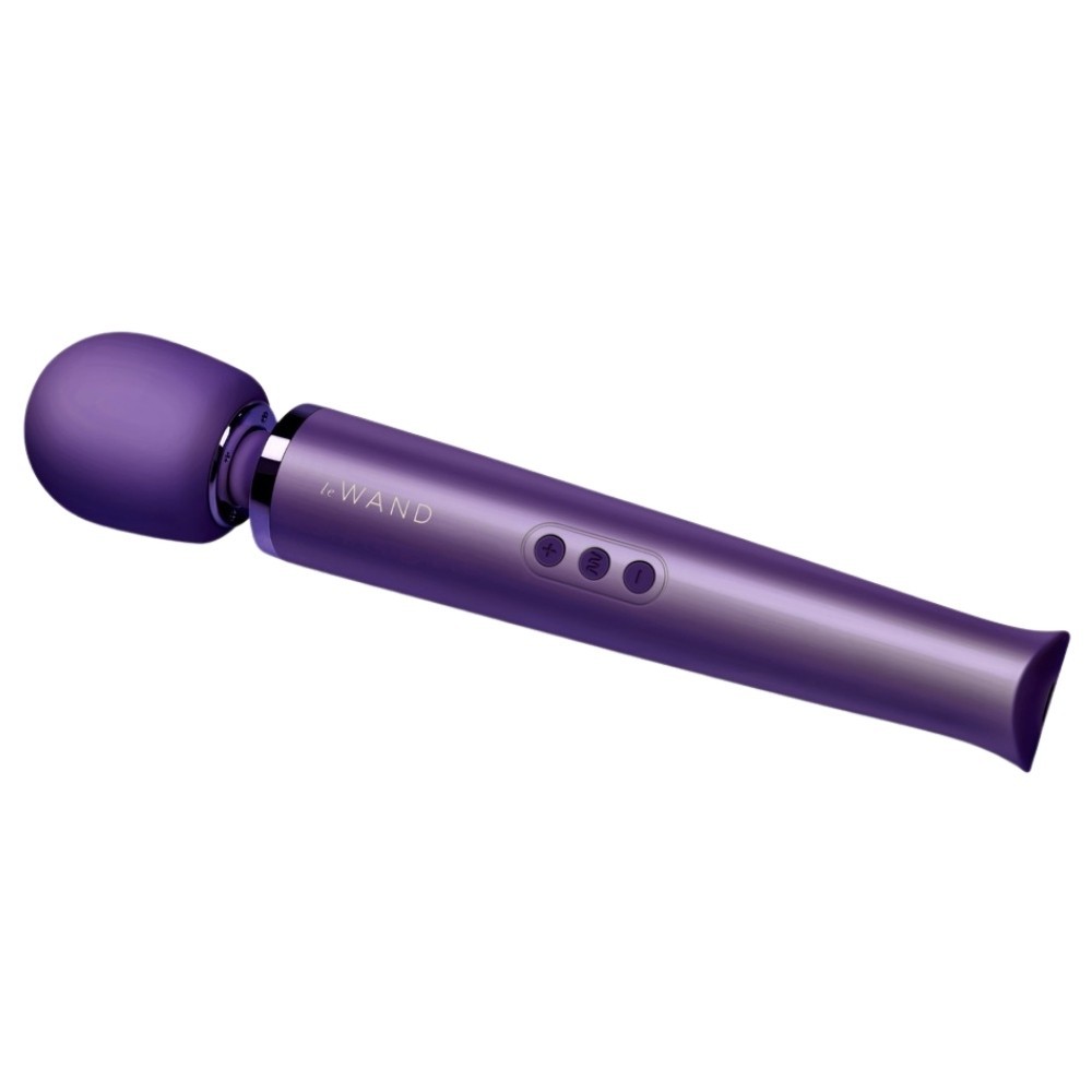 Le Wand Rechargeable Body Massager Masaj Wand Vibrator-Purple