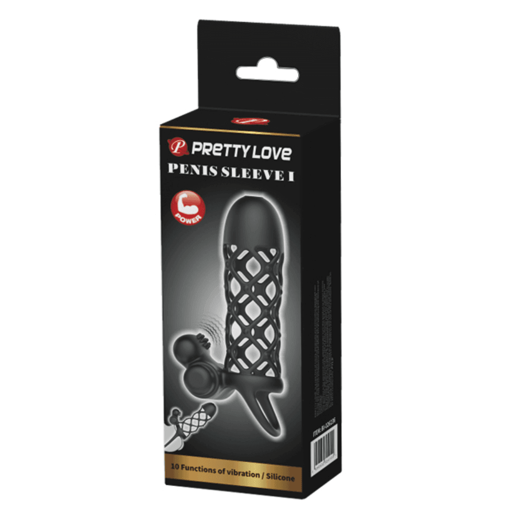 Pretty Love Penis Sleeve I Klitoris Uyarıcılı 10 Mod Penis Kılıfı BI-026236