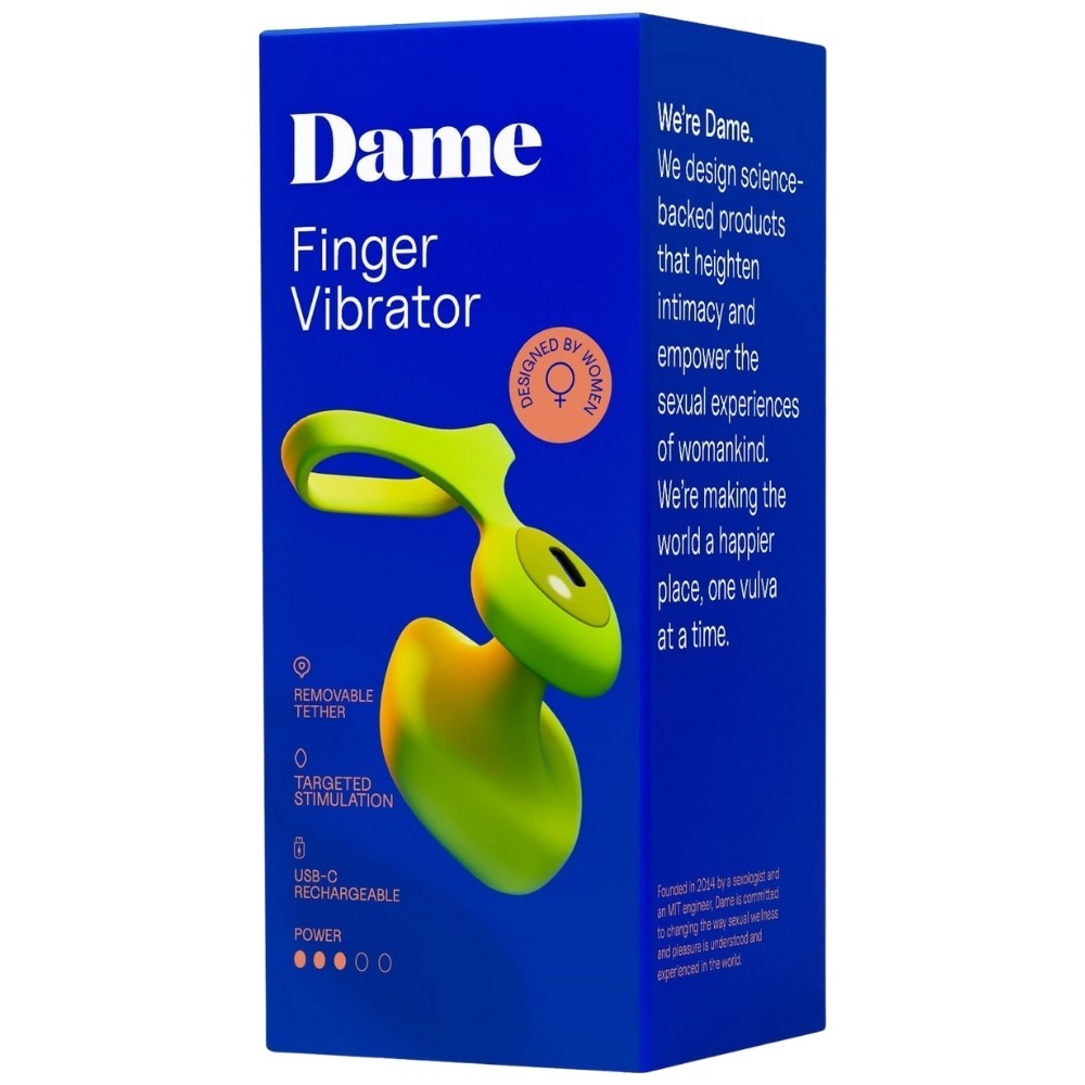 Dame Products Fin 2.0 Finger Citrus Güçlü Parmak Vibratör