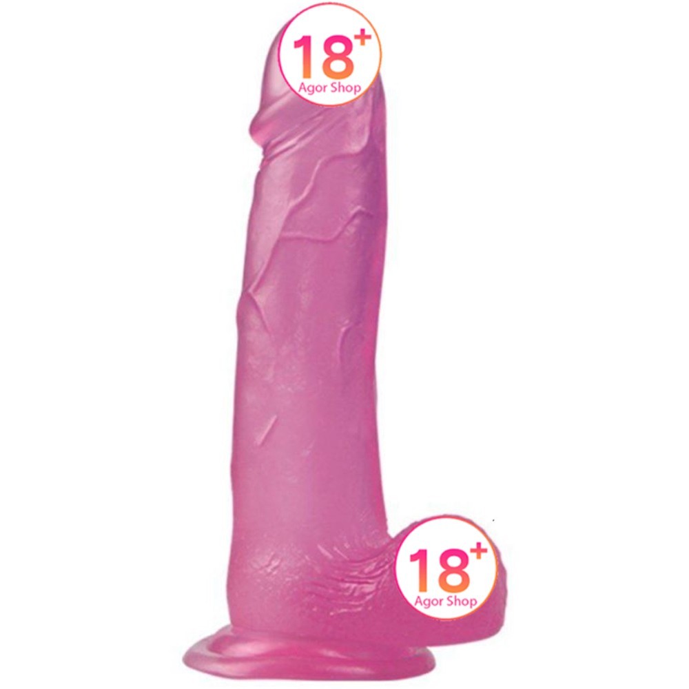 Lovetoy Jelly Studs Pink Dildo Large 20 cm Jel Penis LV3100