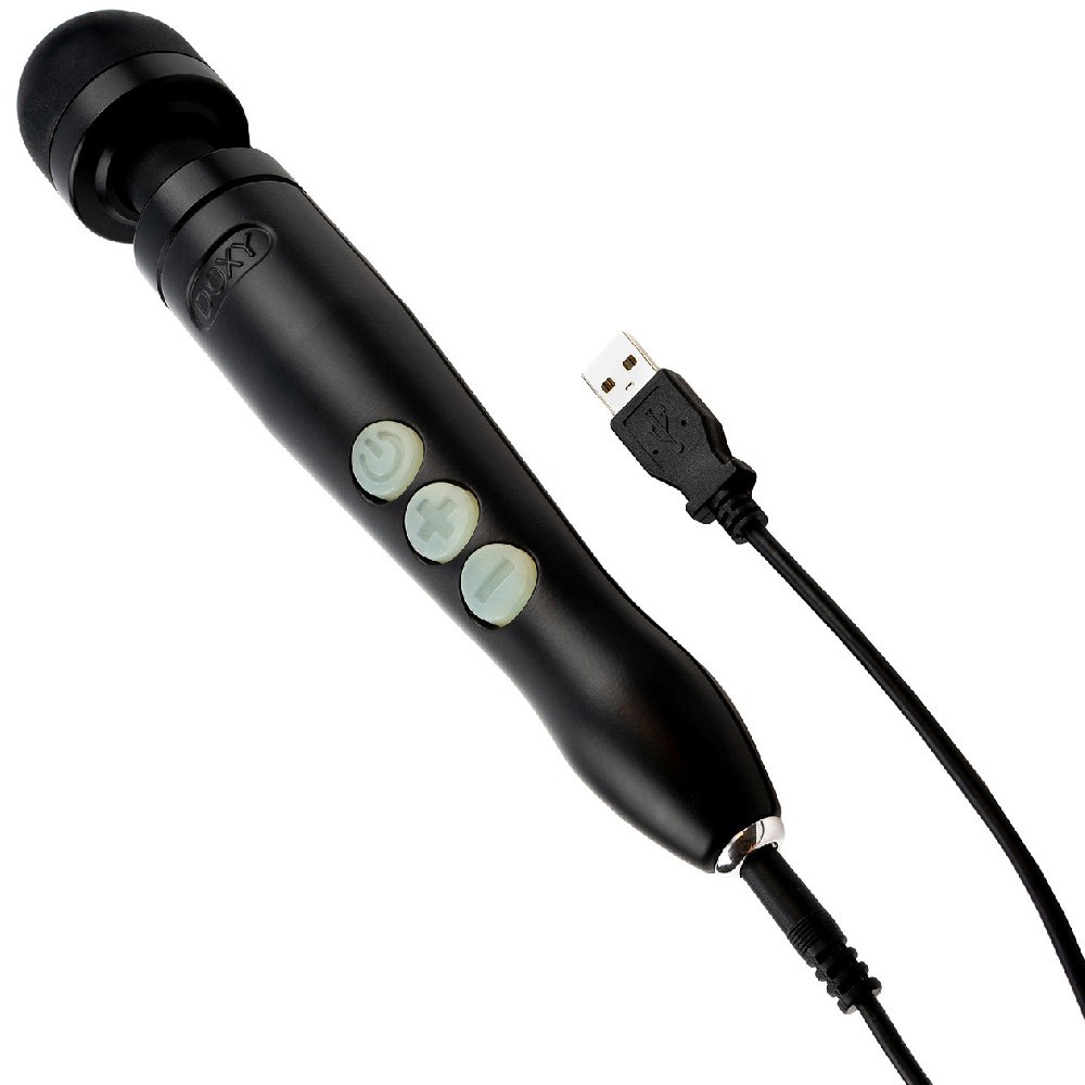 Doxy Die Cast 3R USB Rechargeable Mini Wand Black Massager
