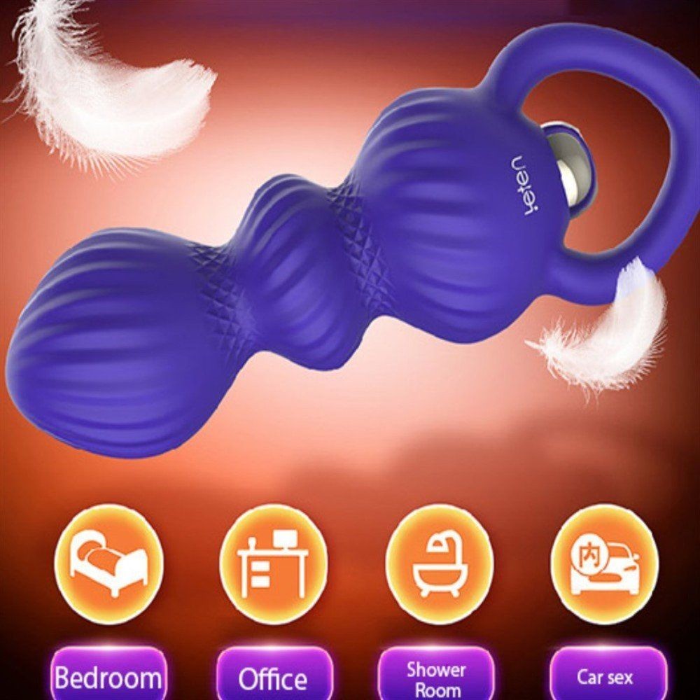 Leten Solo Series 10 Modlu Anal Vibratör Blue