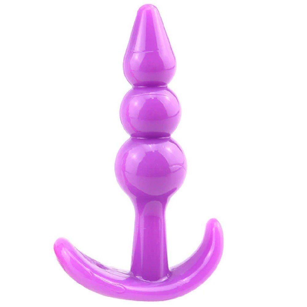 bAŞKa Ribbled Anal Play Silicone Jelly Butt Plug