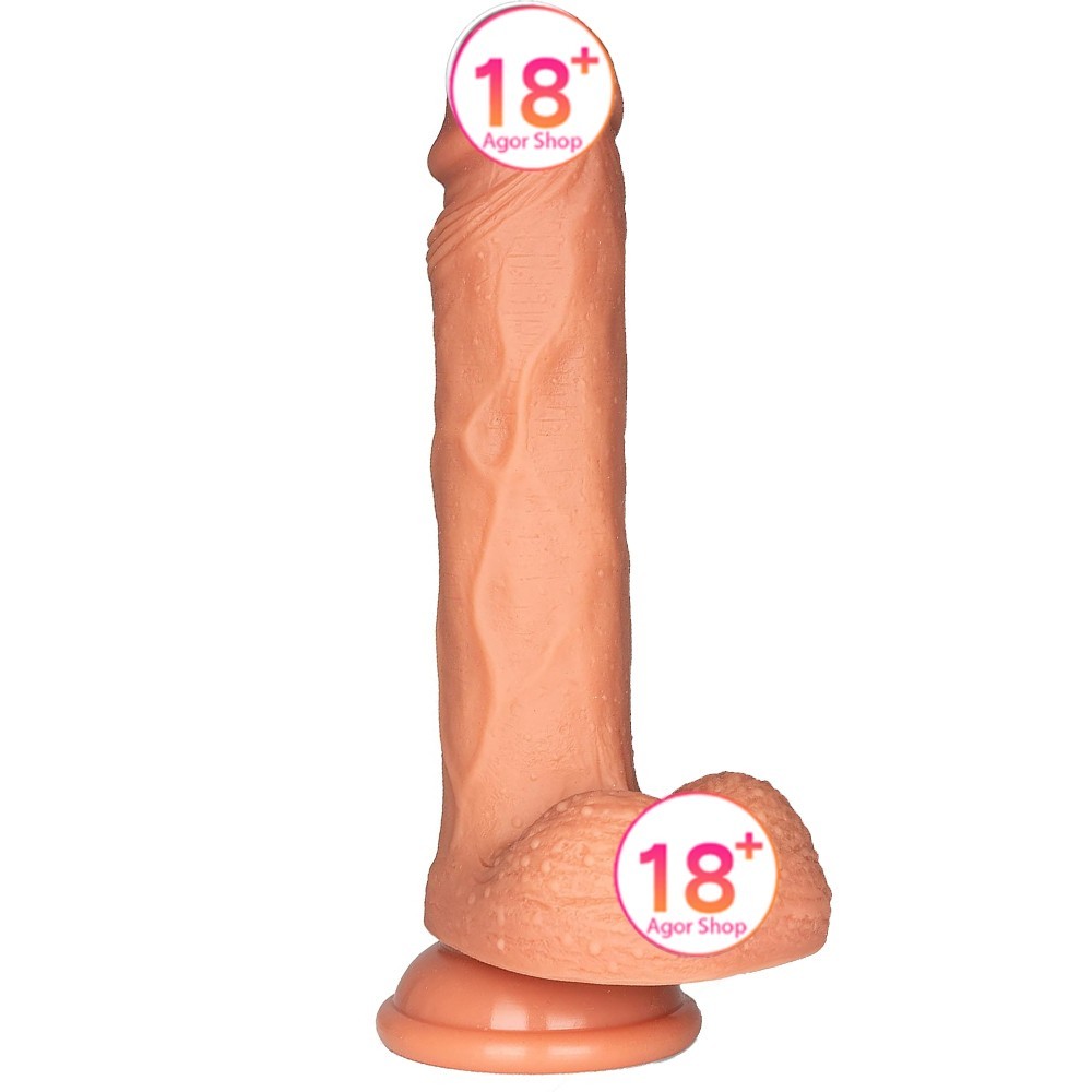 Shequ Dildo Series Victor 21 cm Natural Doku Realistik Penis SQ-WBD10014