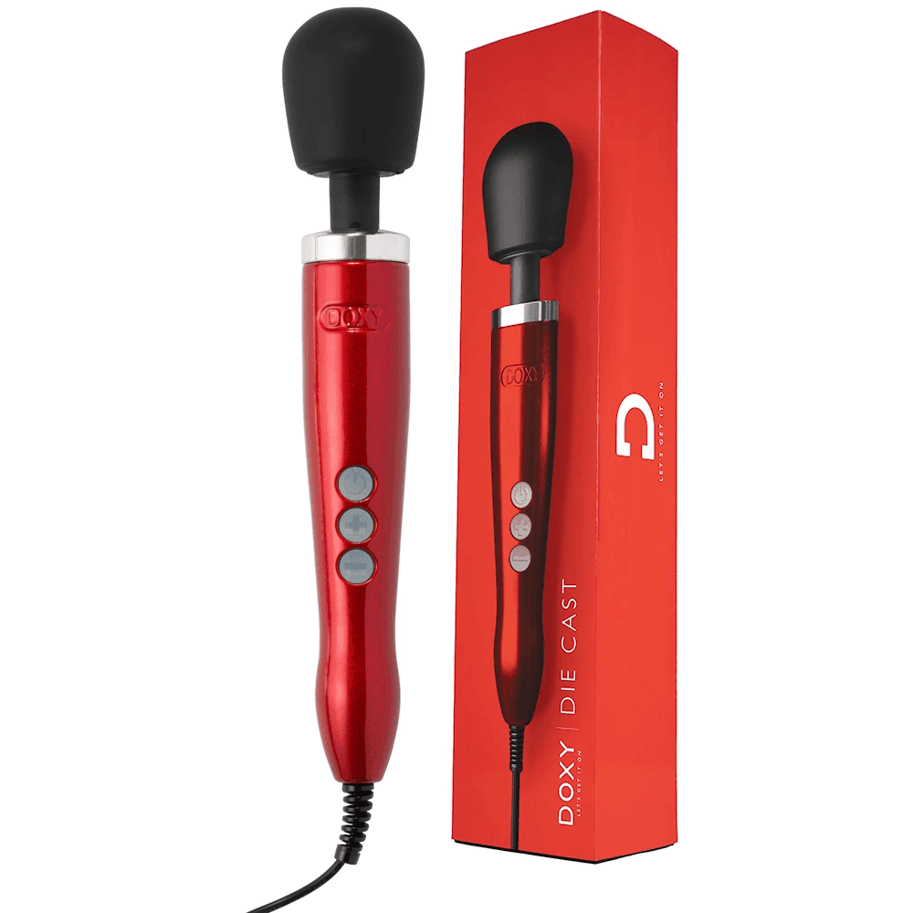 Doxy Die Cast Wand Massager Red Elektrikli Masaj Wand Vibratör