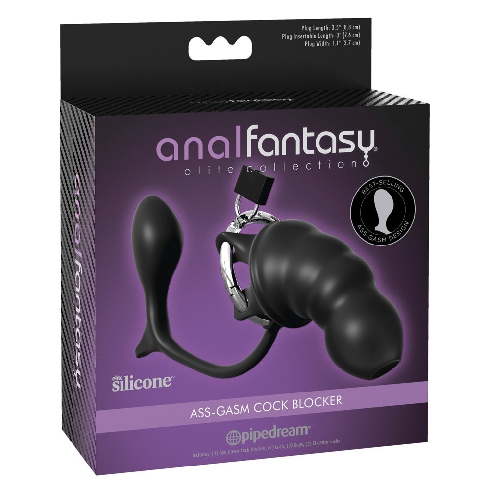Pipedream Anal Fantasy Elite Collection Ass-Gasm Cock Blocker Penis Kafesi