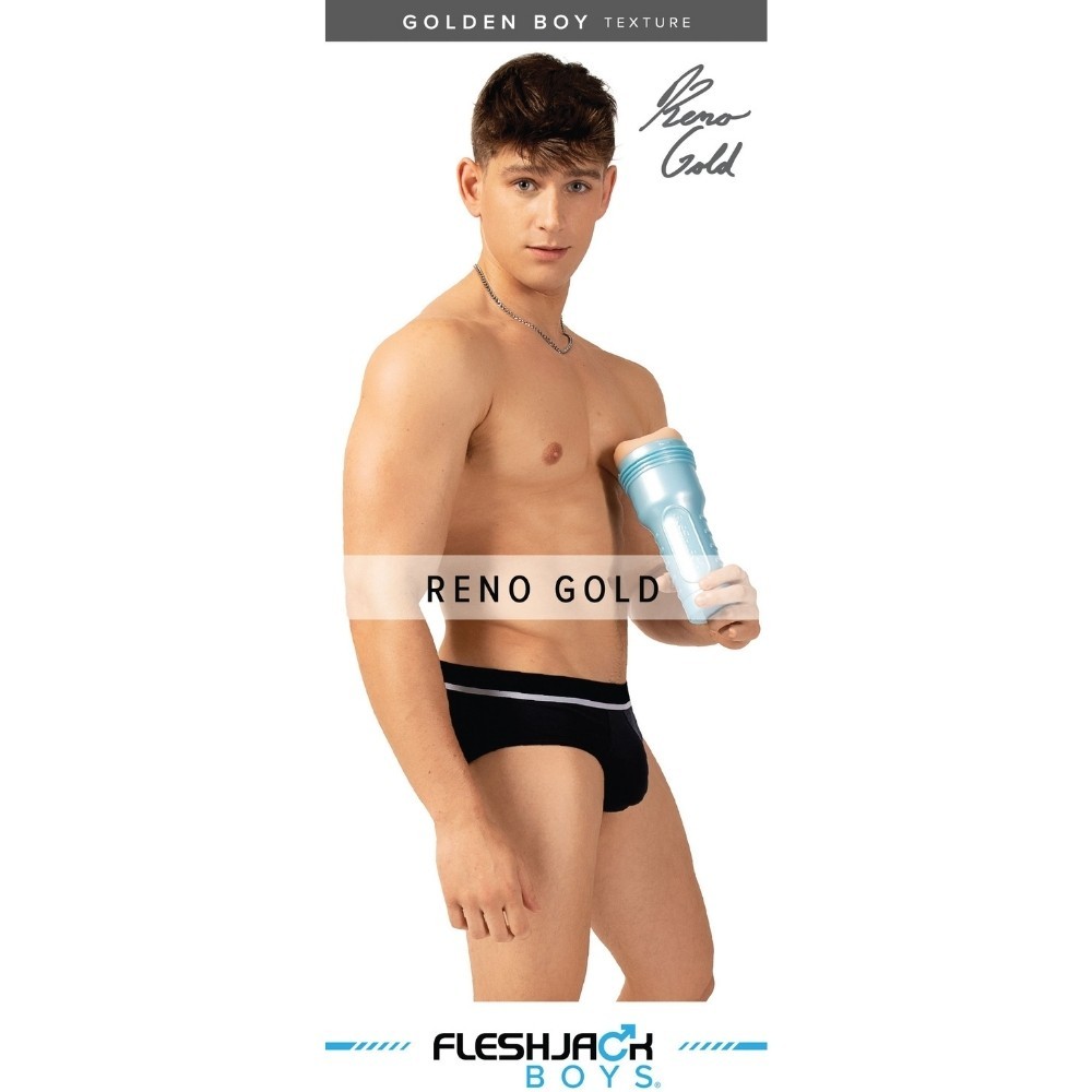 Original Fleshjack Boys Reno Gold Golden Boy Texture Anal Masturbator
