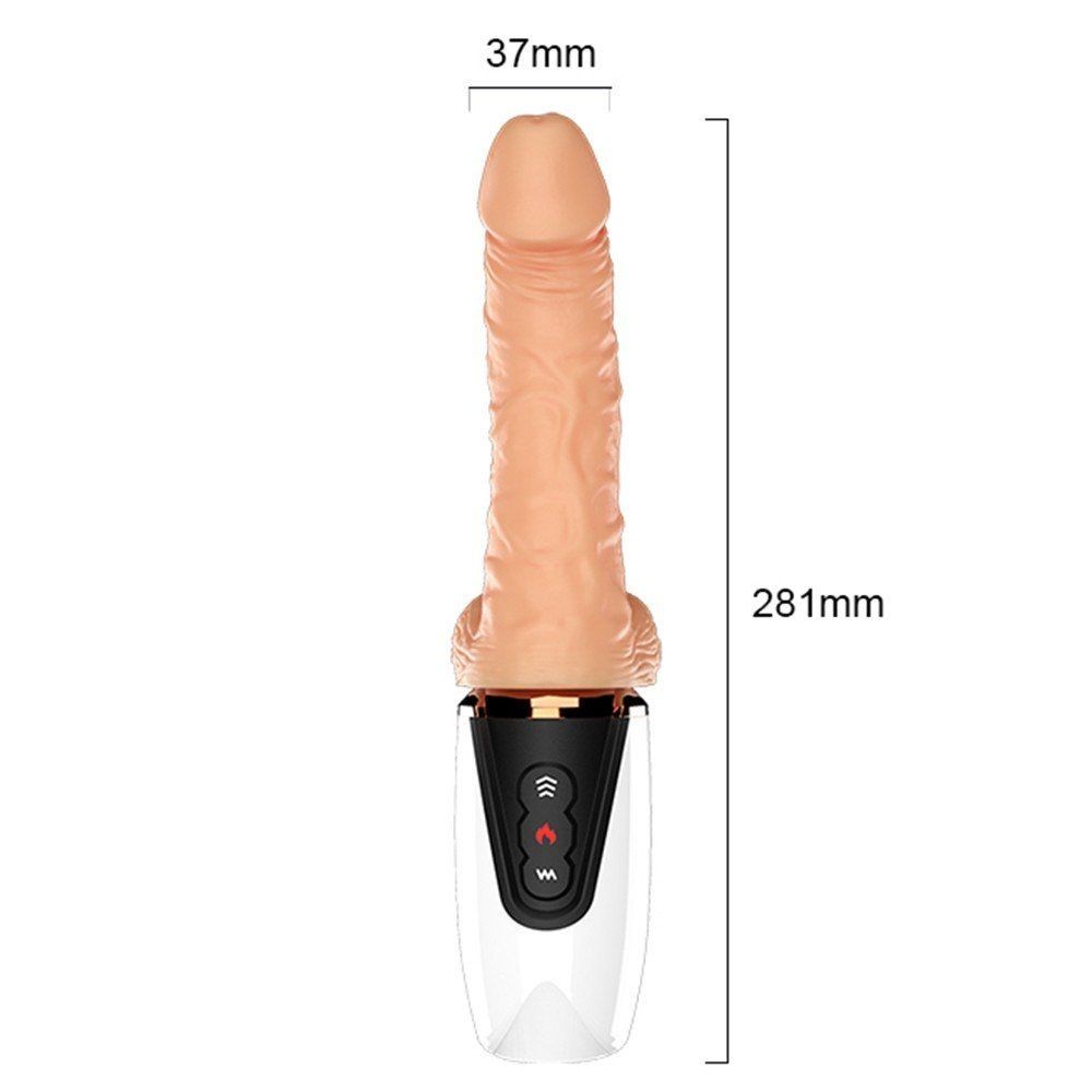 Dibe Sex Massager Sex Machine Isıtmalı İleri Geri Vibratör