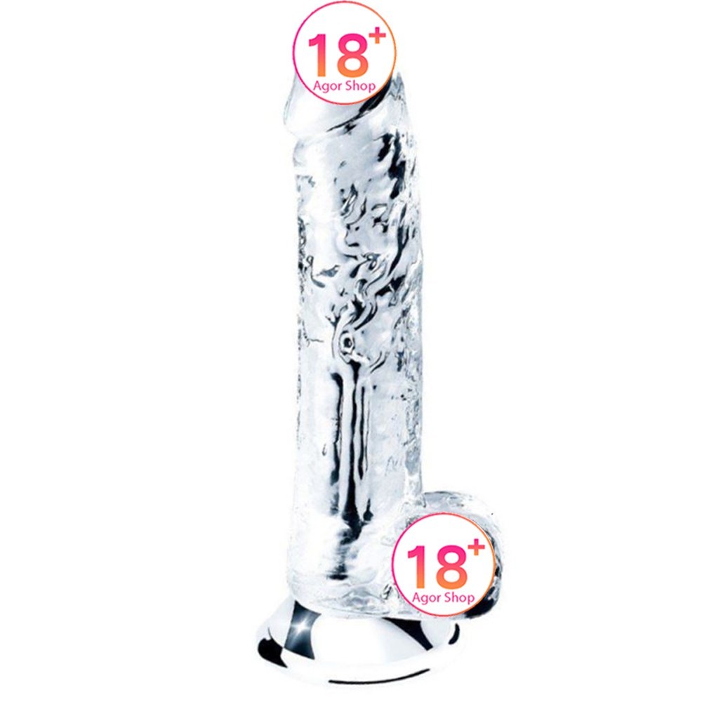 Lovetoy Flawless Clear Jelly Dildo 19 cm Realistik Penis LV310016