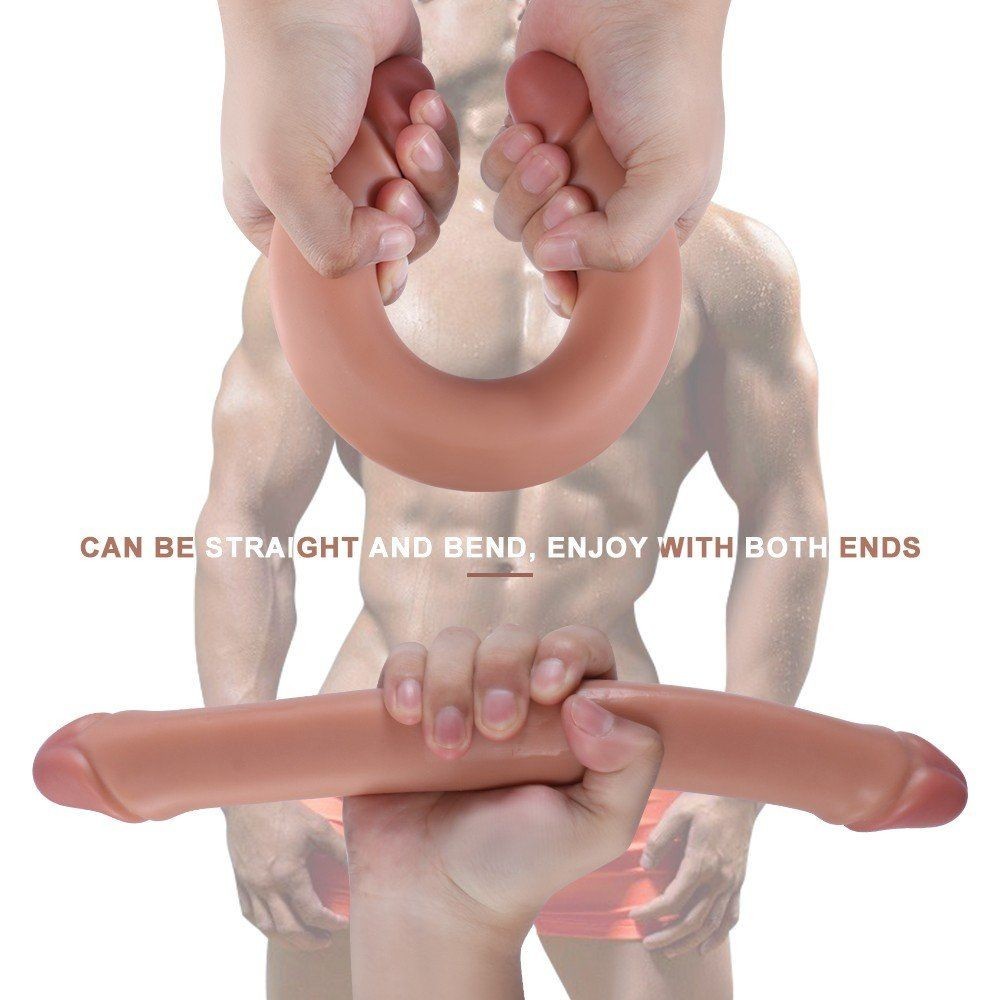 Shequ Hobare 34 cm Flexible Çift Taraflı Realistik Penis XS-WBC10072