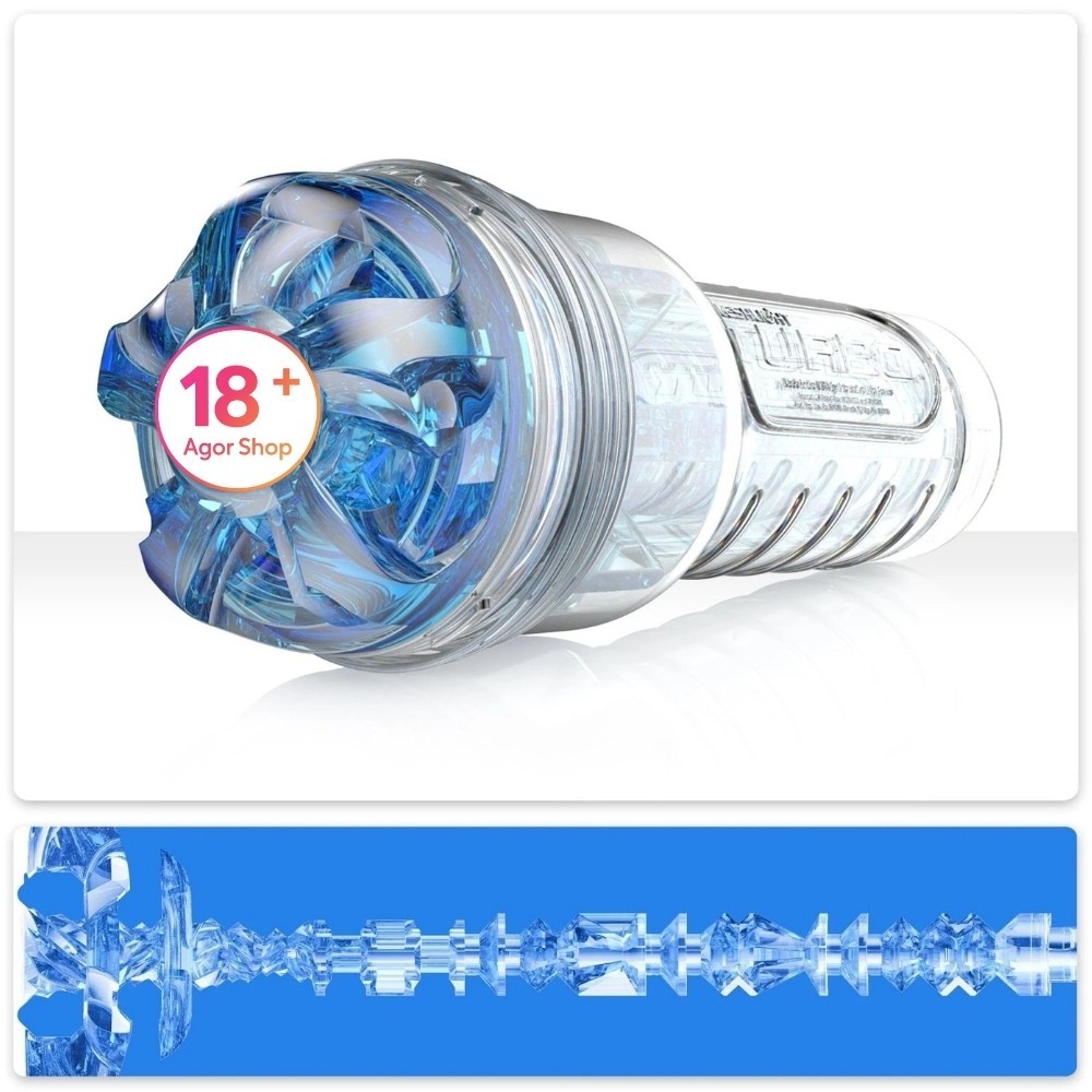 Orjinal Fleshlight Turbo Thrust Blue Ice Oral Masturbator