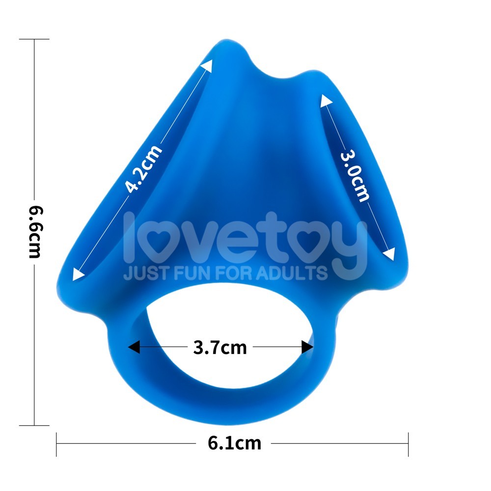Lovetoy Pinnacle Pro Trio Grip Enhancer Sleeve Testis Destekli Penis Kılıfı LV443015