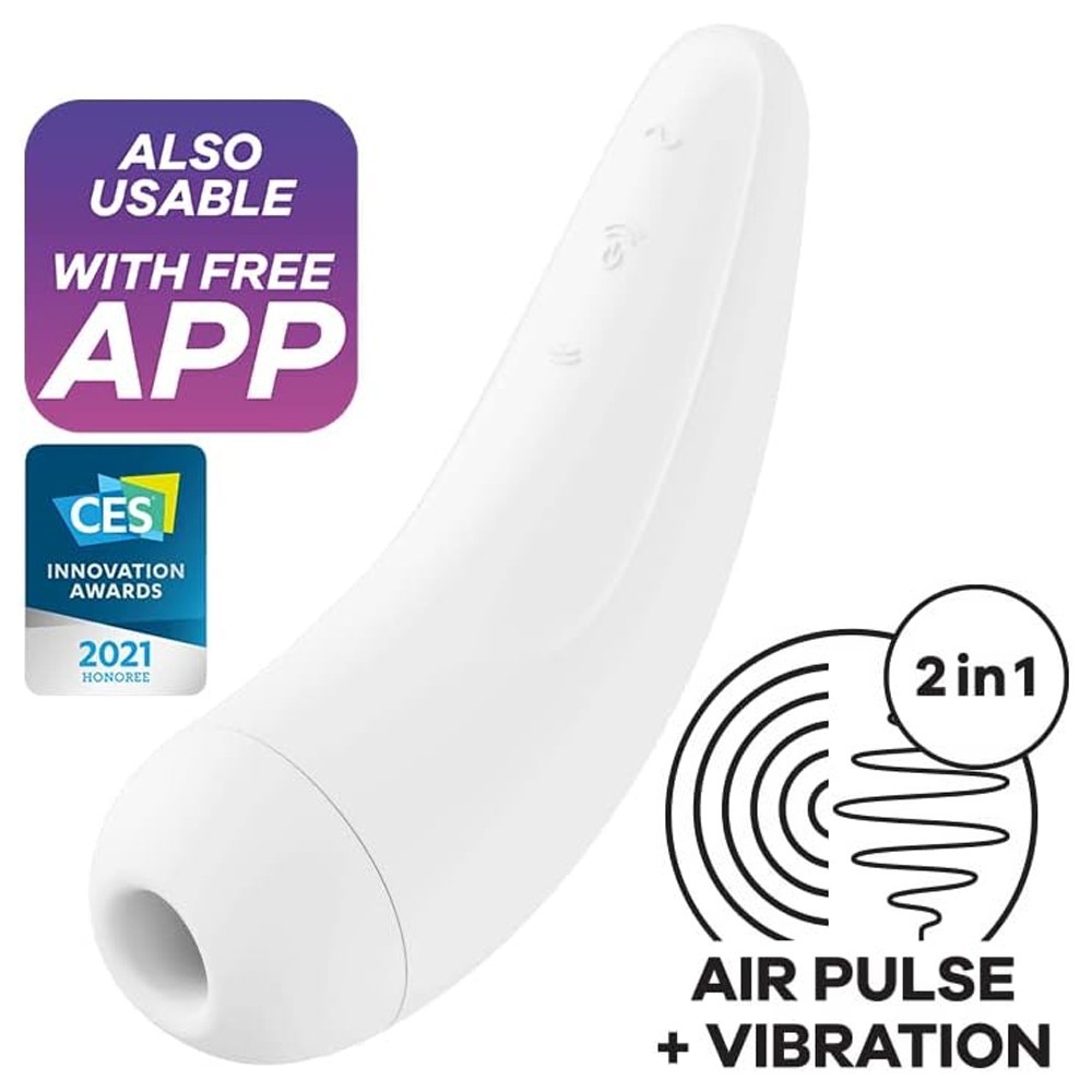 Satisfyer Curvy 2+ App-Controlled Air Pulse Emiş Güçlü Vibratör