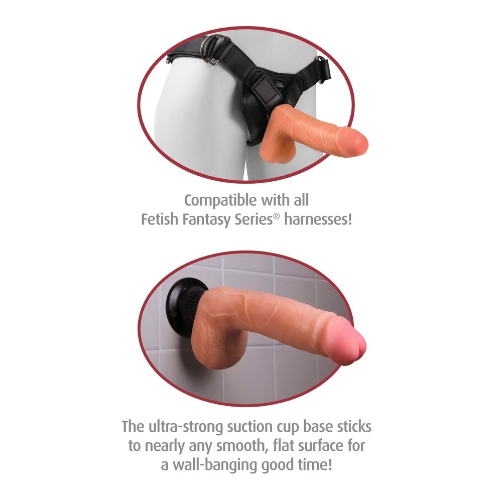 Pipedream Real Feel Deluxe No. 9 24 cm Vantuz Titreşimli Yapay Penis