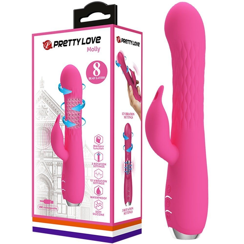 Pretty Love Molly Rotating Vibe Dönebilen Hareketli Vibratör BI-014692-1