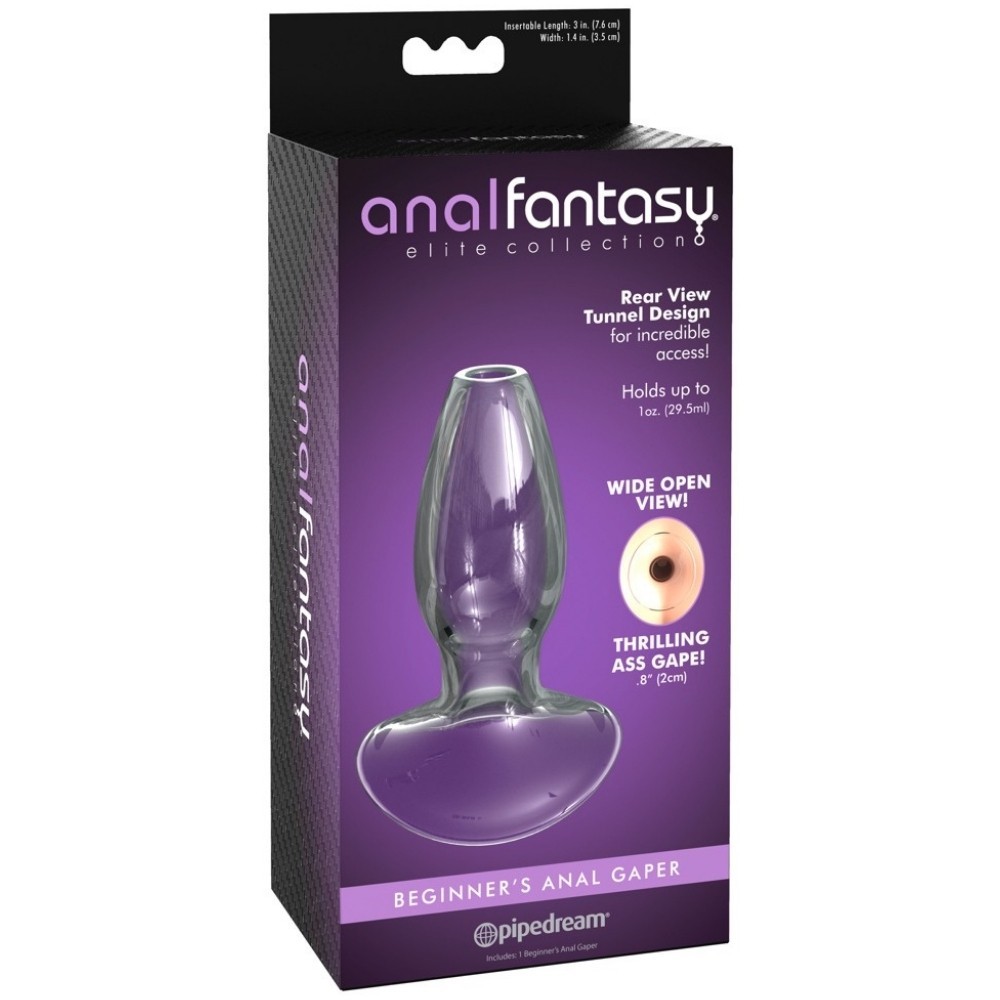 Pipedream Anal Fantasy Elite Collection Beginners Anal Caper İçi Boş Cam Anal Plug