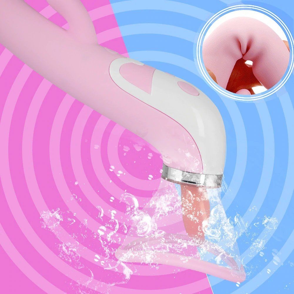 bAŞKa Sucker Licker G-Spot Çift Yönlü Isıtmalı Yalama Vibratör