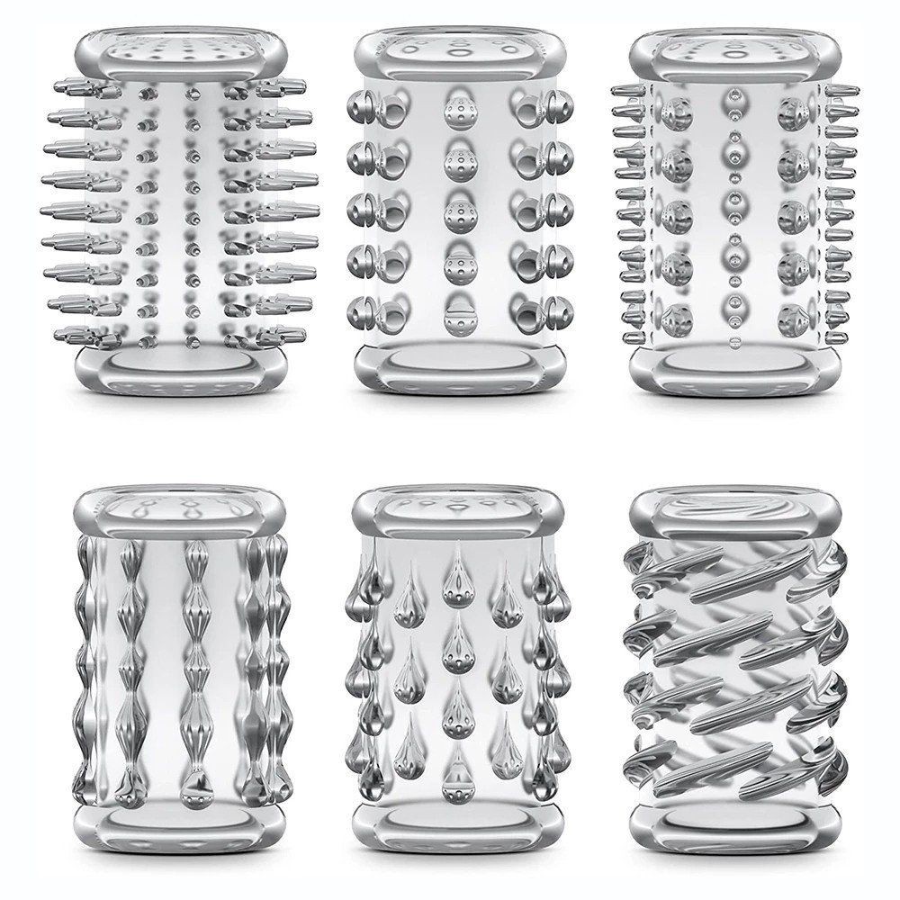 bAŞKa Stretchy 6 Farklı Silikon Penis Kılıfı Set