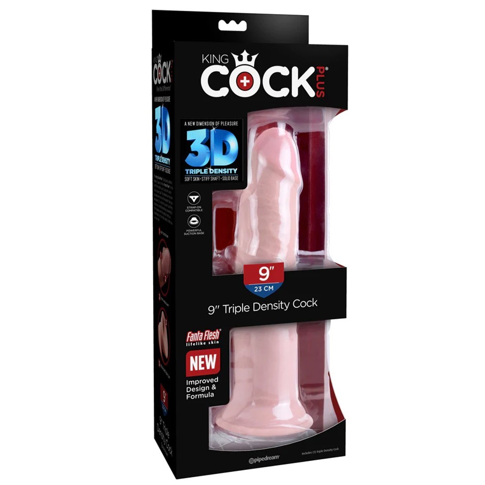Pipedream King Cock Plus 9" Triple Density Cock 23 cm Realistik Penis