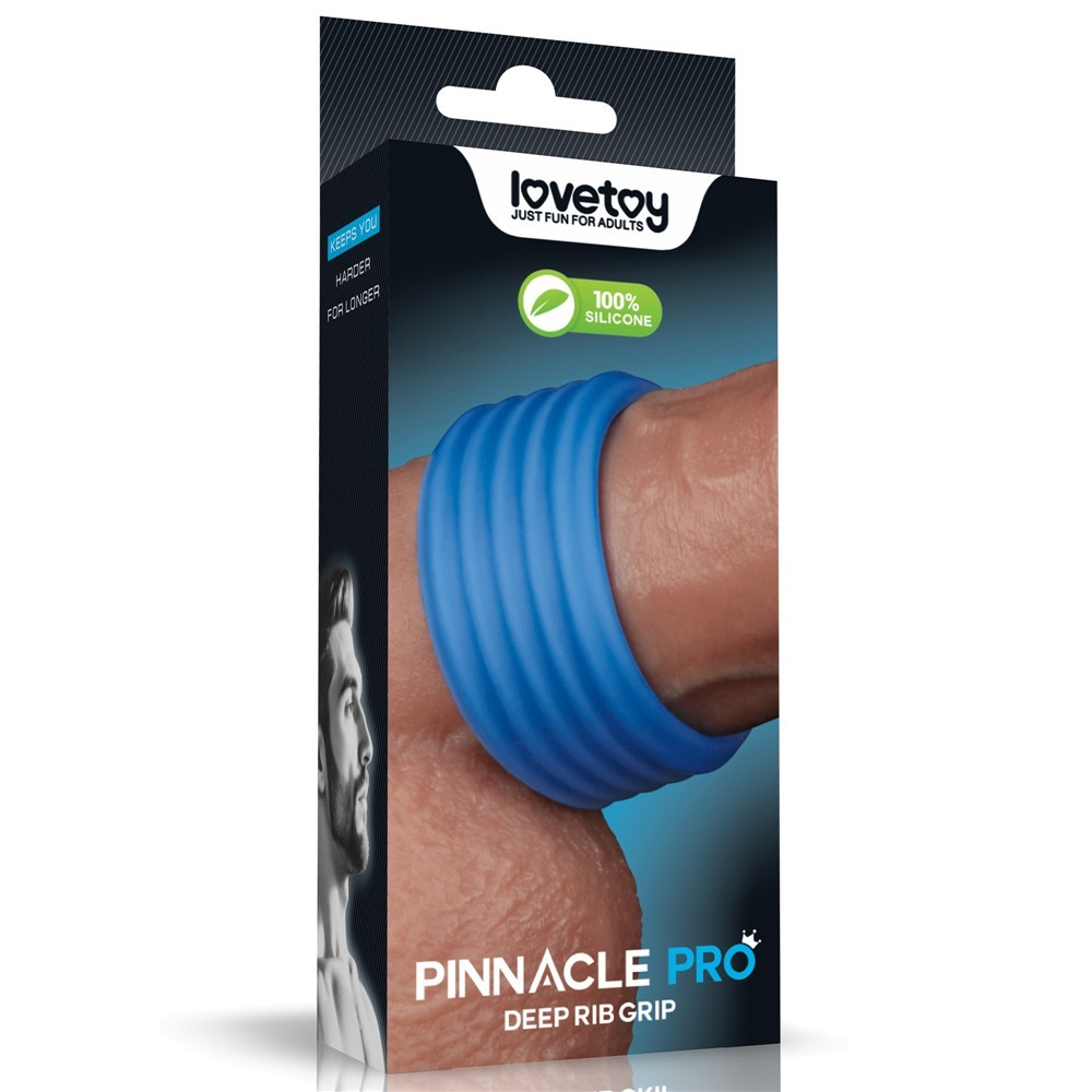Lovetoy Pinnacle Pro Deep Rib Grip Ring Silikon Penis Halkası LV443011