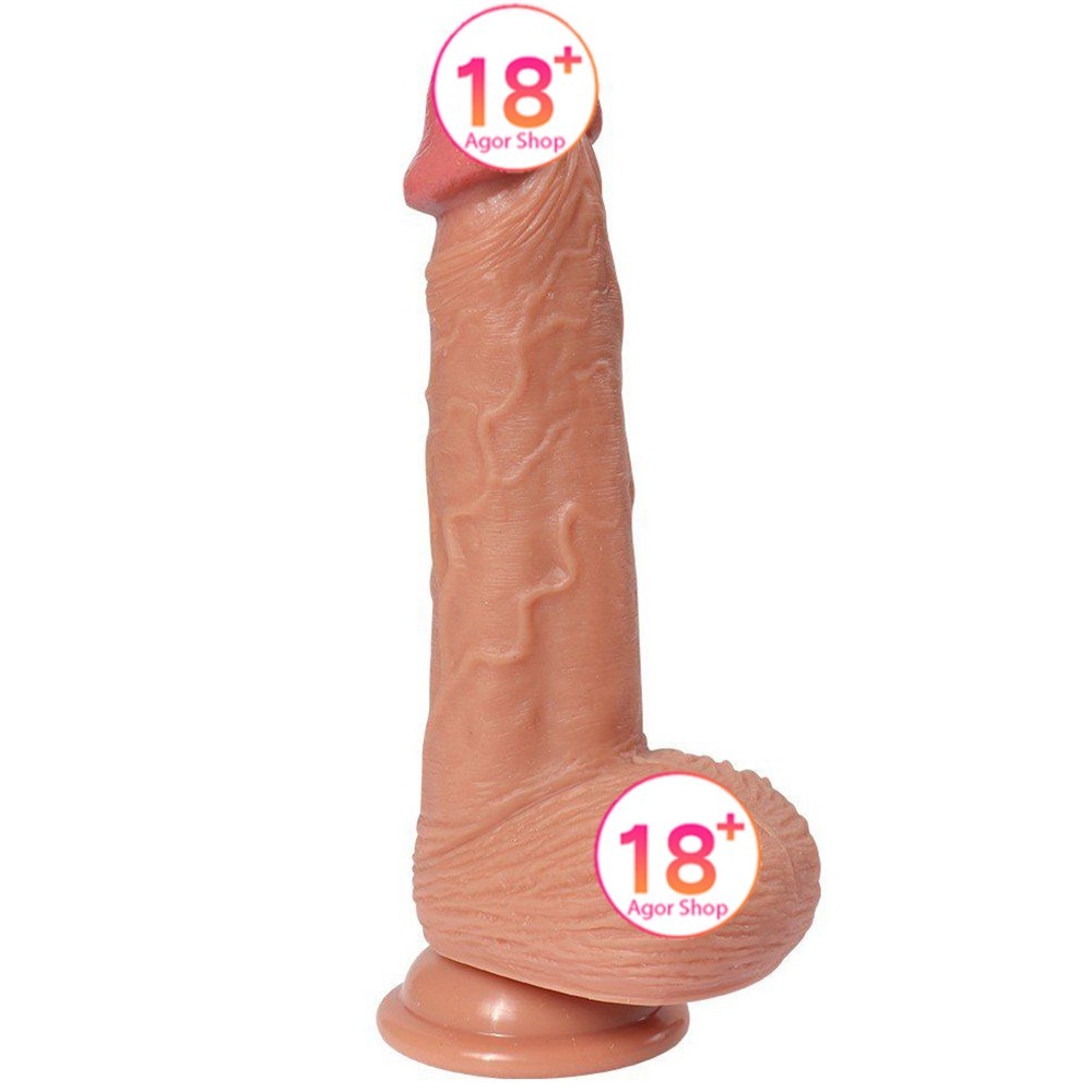 Shequ Dildo Series İke 20 cm Natural Doku Realistik Penis SQ-WBD10020