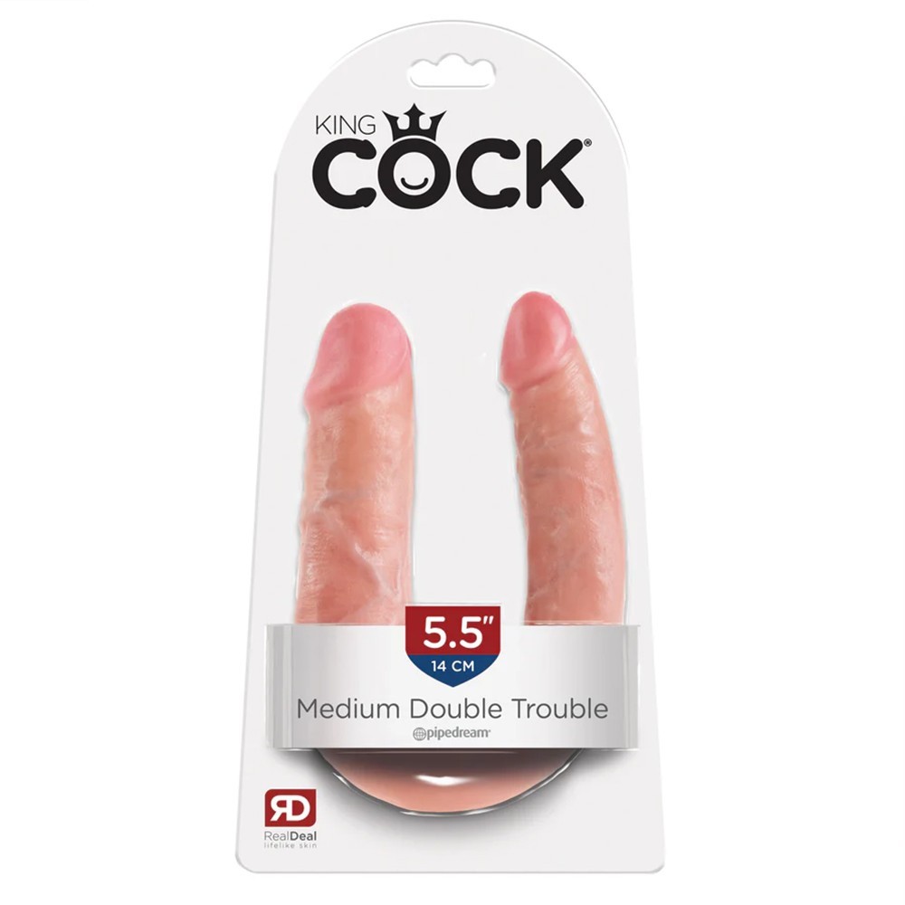 Pipedream King Cock Medium Double Trouble 14 Cm Çift Taraflı Penis