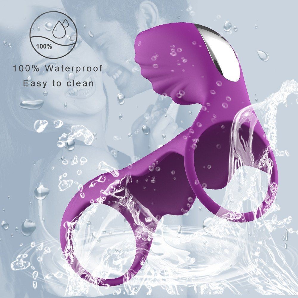 bAŞKa Cockring Clitoral Stimulation Penis Kafesi-Purple