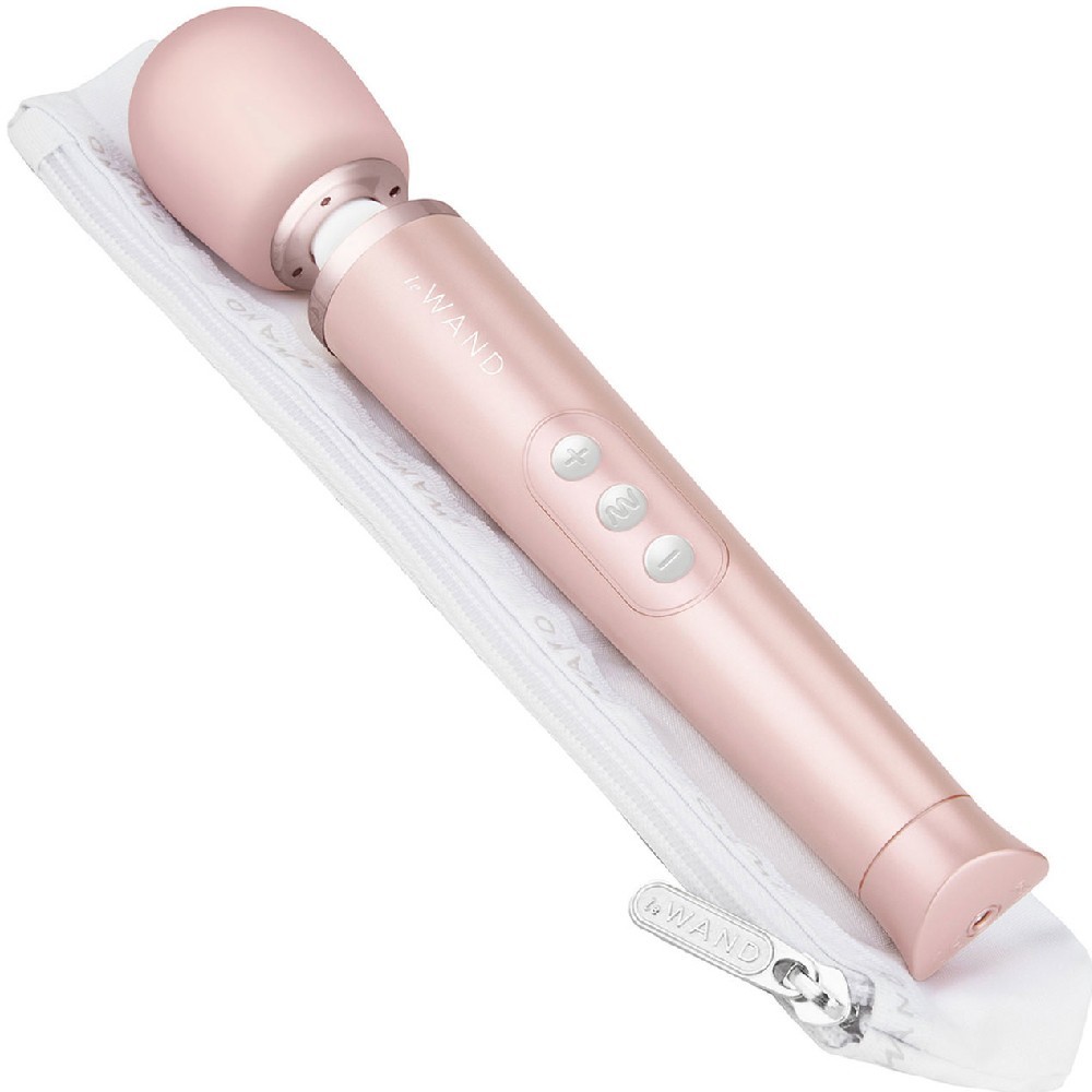 Le Wand Petite Rechargeable Vibrating Body Massager Masaj Wand Vibratör Rose Gold