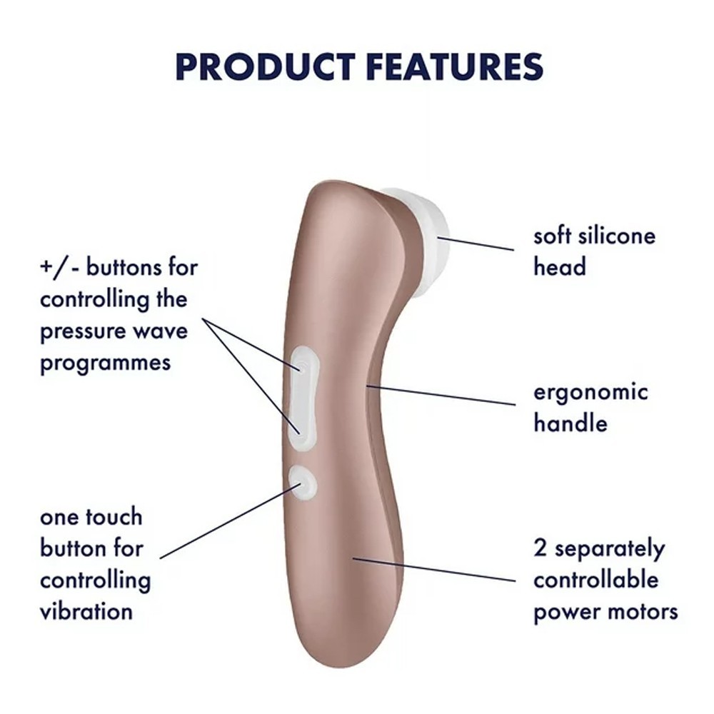 Satisfyer Pro 2+ Gold Air Pulse Emiş Güçlü Vibratör