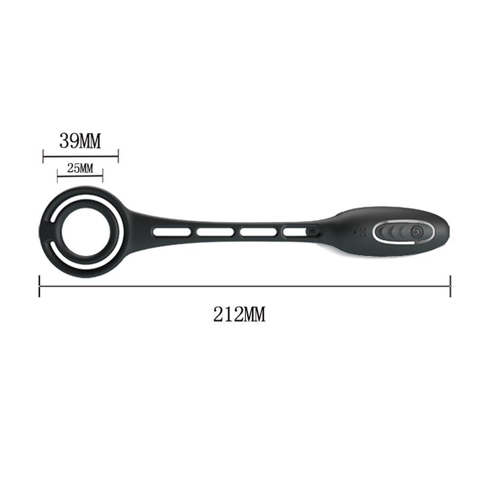 Pretty Love Vibration Penis Slevee 3 Pluglu Penis Halkası BI-210200