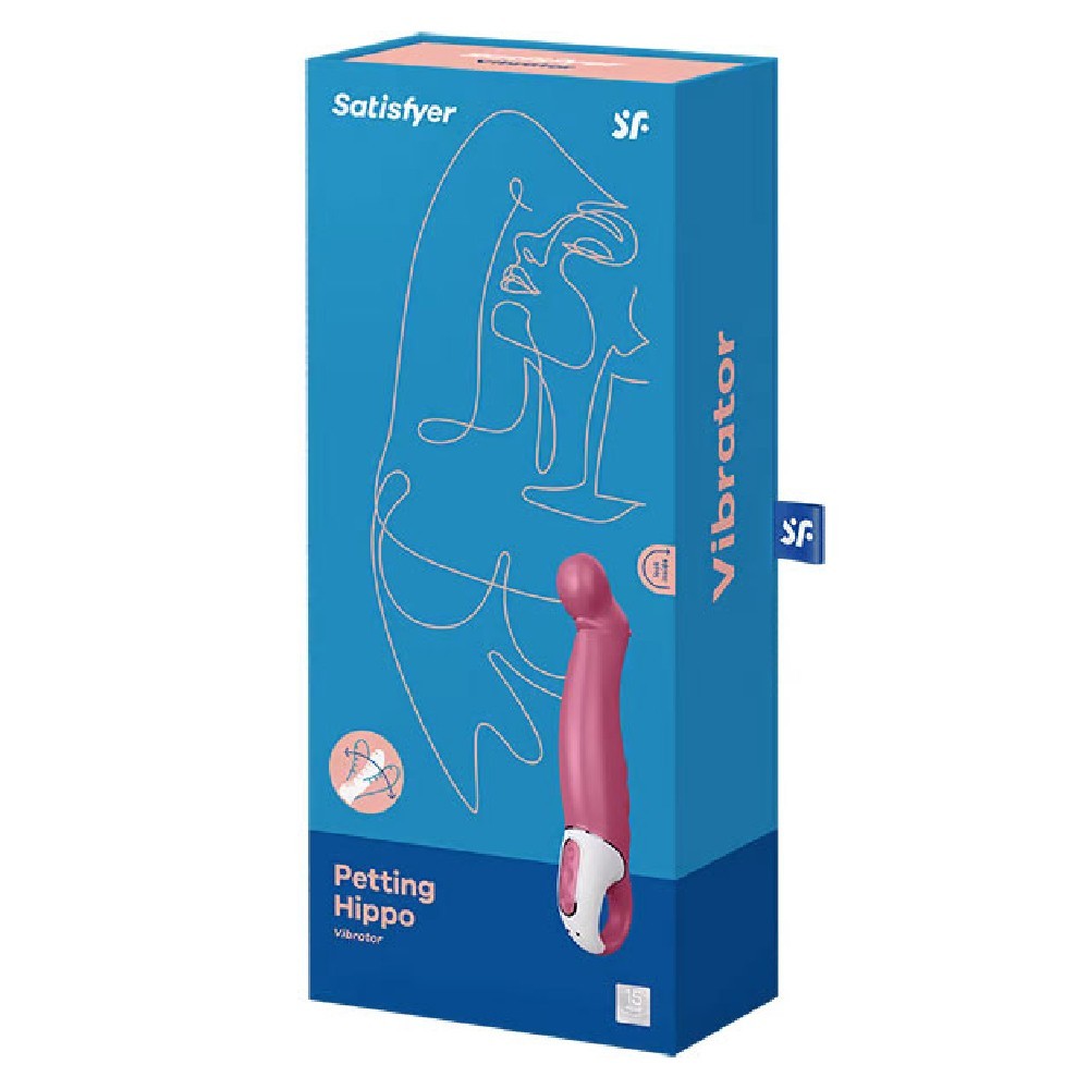 Satisfyer Petting Hippo Rechargeable Waterproof 12-Function G-Spot Vibrator
