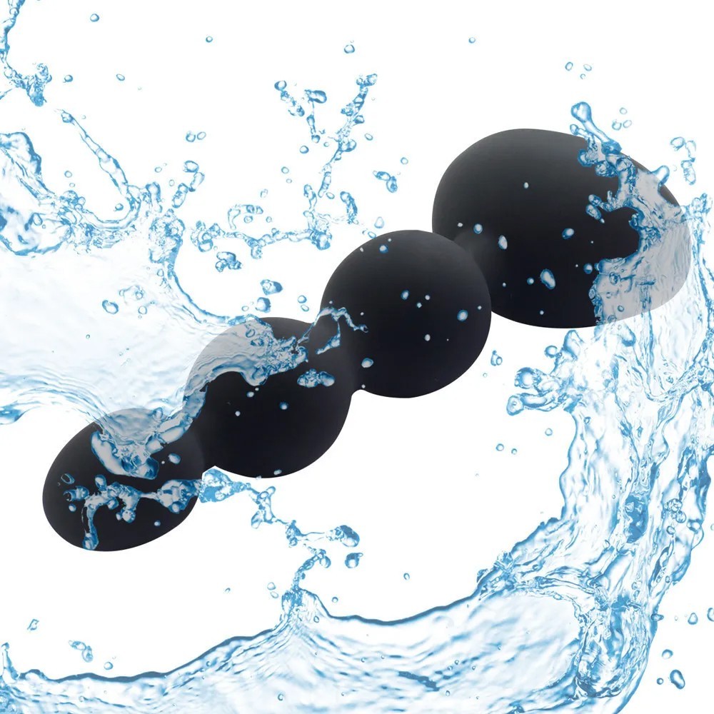 Aphrodisia Silicone Beads Uzaktan Kumandalı Boncuk Anal Vibratör-Purple
