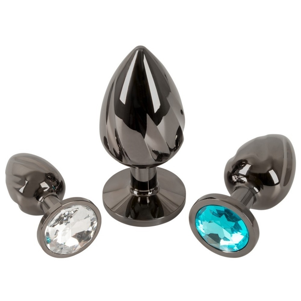 Anos Finest Butt Wear Metal Butt Plug 3pcs Set