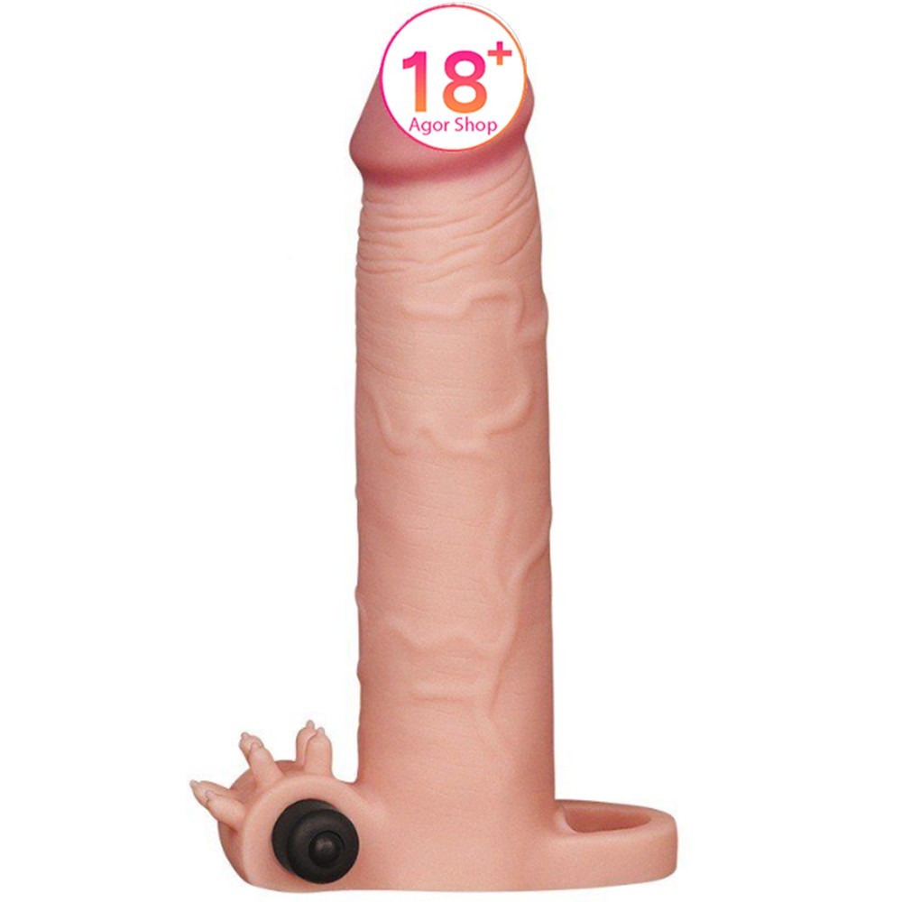 Lovetoy Pleasure X-Tender Vibrating Sleeve Titreşimli Flesh Penis Kılıfı LV1065