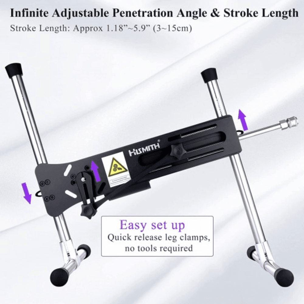 Hismith Premium 4.0 Sex Machine Led Işıklı ve Telefon Kontrollü Seks Makinesi