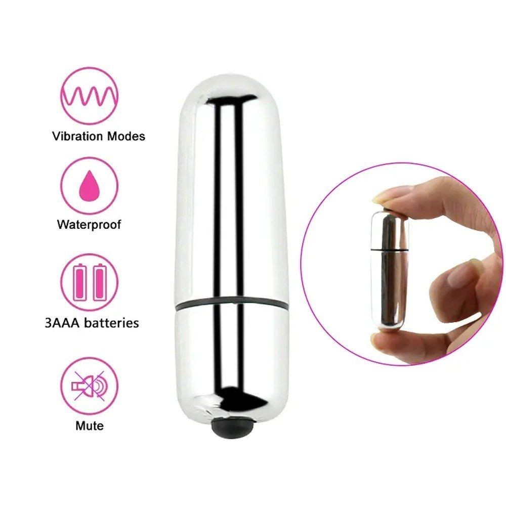 bAŞKa Puxy Silver Bullet Vibes Mini Kurşun Vibratör