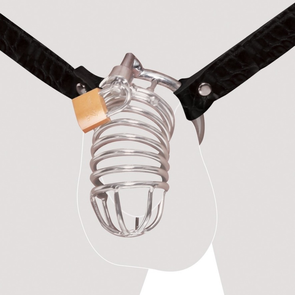 Fetish Fantasy Extreme Chastity Belt Kemerli Metal Penis Kilidi
