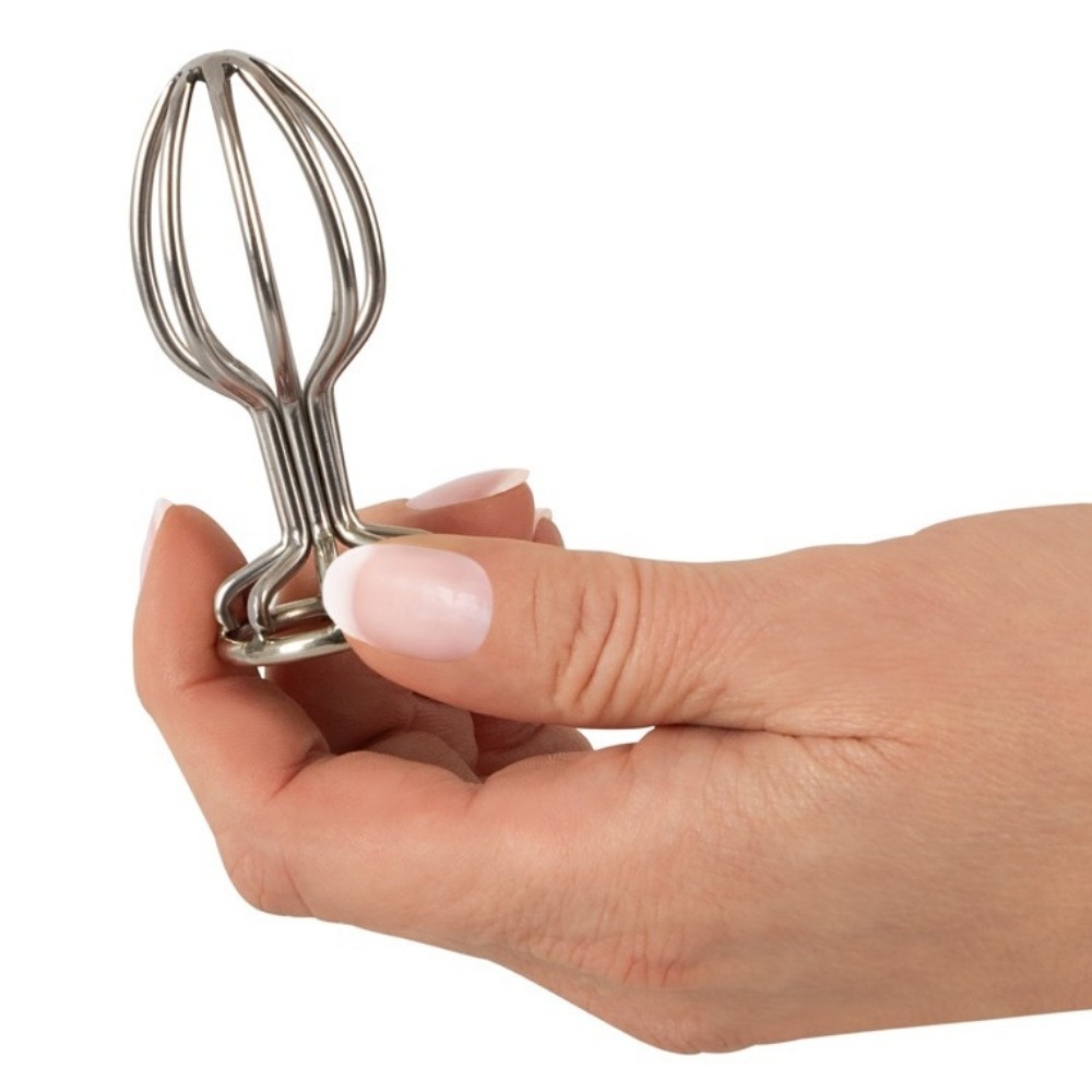 Anos Finest Butt Wear Metal Cage Butt Plug 6.8 Cm