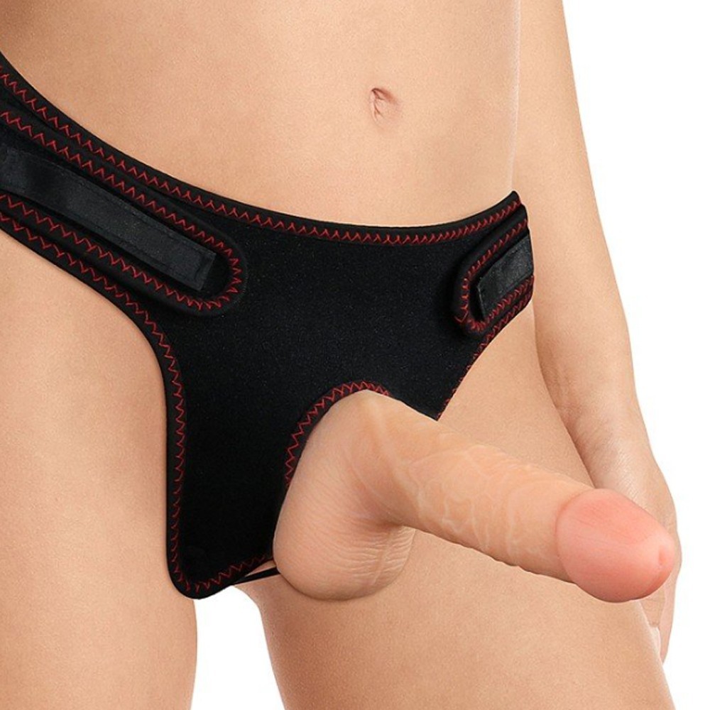 Lovetoy Easy Strapon 18 cm Flexible Kemerli Strapon Penis LV715005