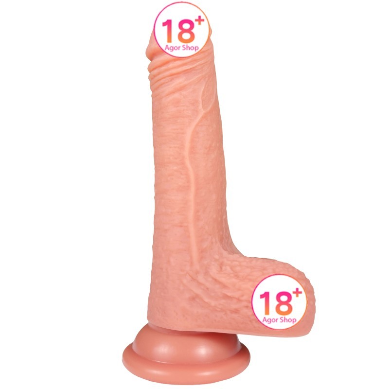 Shequ Crowley's 7'' Dildo Natural Çift Katmanlı Realistik Penis SQ-WBD10009