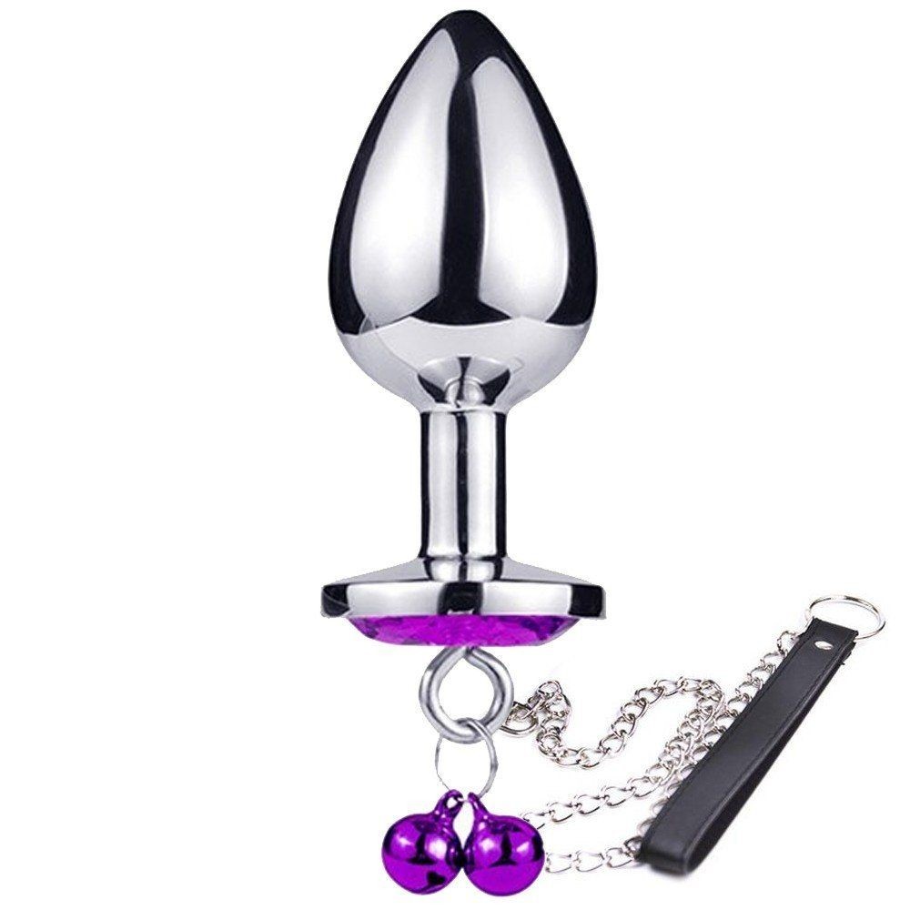 bAŞKa Anal Play Asslock Collar Medium Tasmalı Metal Anal Plug