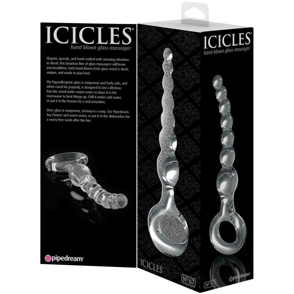 Pipedream İcicles No. 67 Blown Glass With Cam Dildo