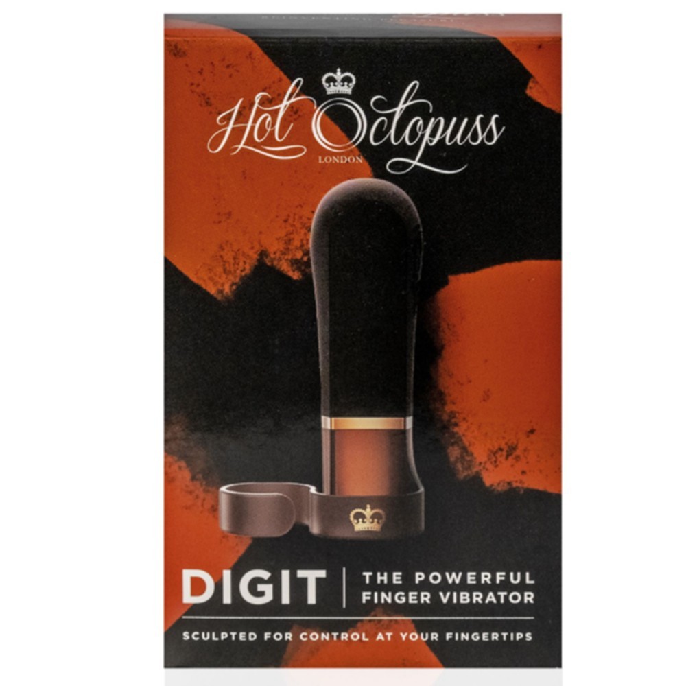 Hot Octopuss DiGiT Finger Vibrator Black-Parmak Vibratör