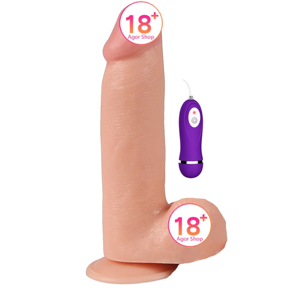 Shequ Phantom Vibrating Dildo 20 cm Titreşimli Realistik Penis SQ-WBC10037-V