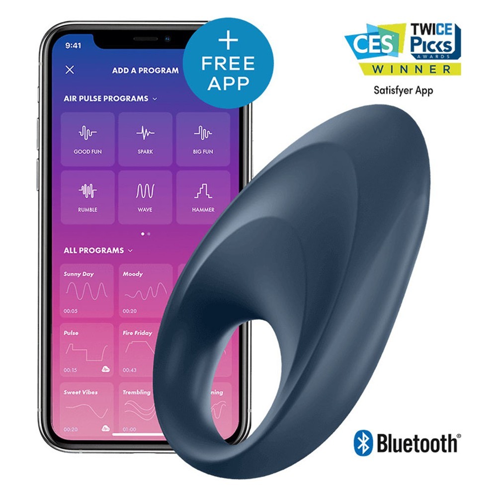 Satisfyer Mighty One Vibrating Ring Telefon Kontrollü Penis Halkası