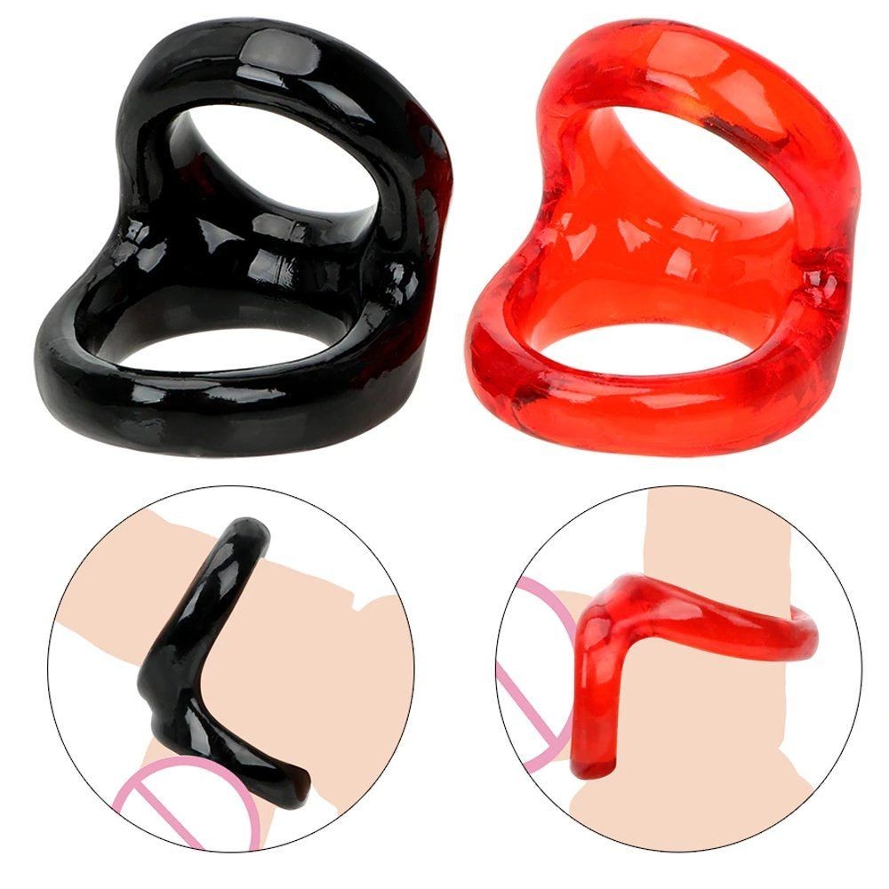 bAŞKa Easy Realese Duo Silicone Cock Ring Penis Halkası-Black